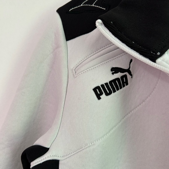 Puma Ferrari Black and White Zipper Jacket - Picture 3 of 7